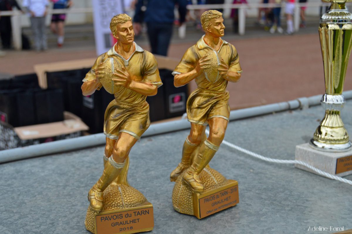 Les trophées du rugby tarnais avec Gaelle Hermet et Jérôme Cazalbou