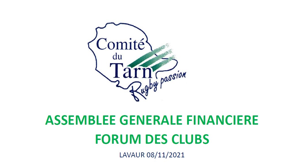 Assemblée générale : Finances et actualités