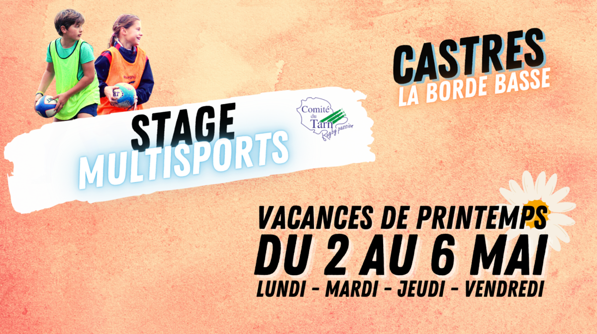 Stage multisports vacances de printemps