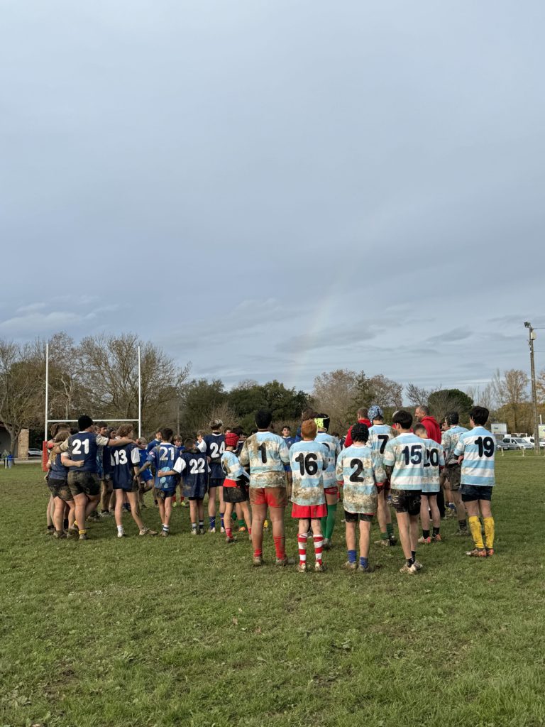 Les joueurs à la fin de l'entraînement.