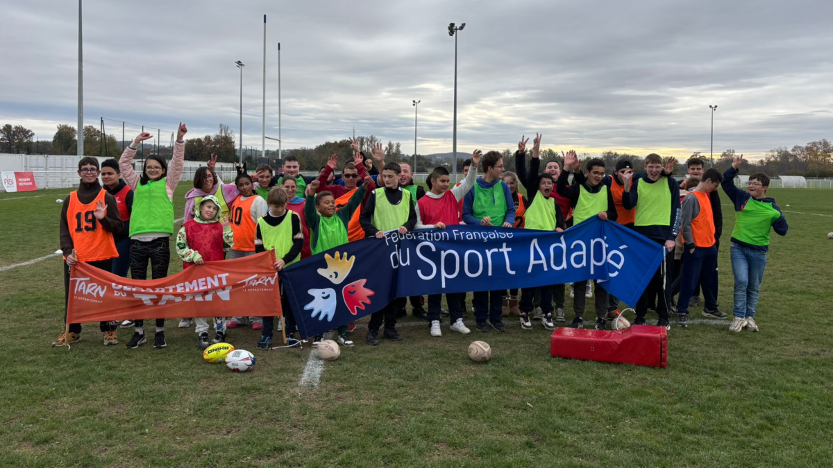Sport adapté : belle réussite de la séance rugby !